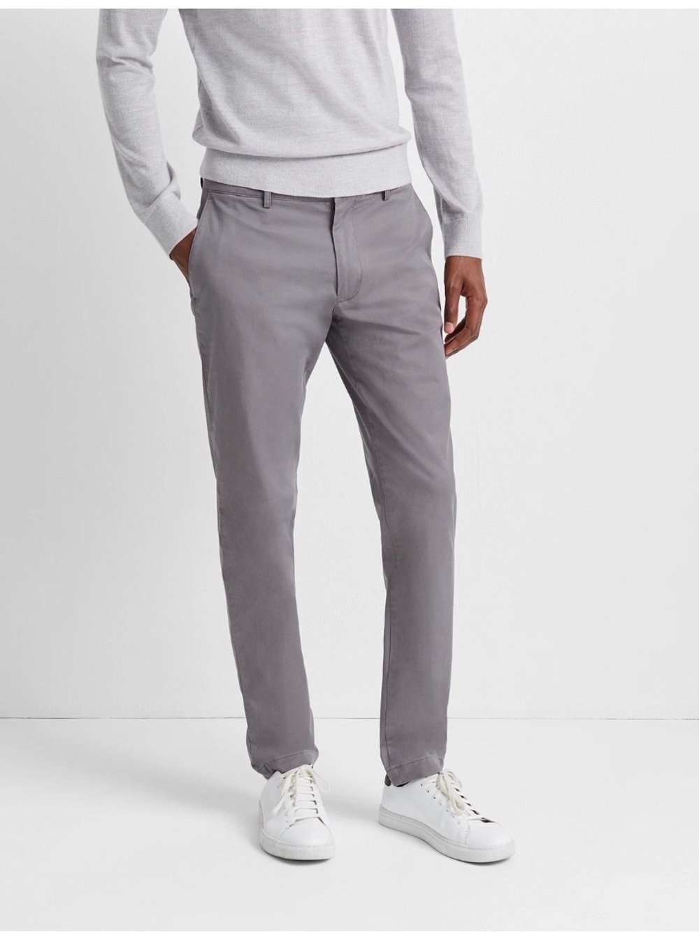 Club Monaco Men's 31 x 32 Grey Connor Stretch Slim fit Chino - $128 Retail